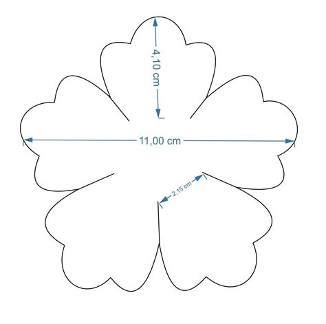 Moldes De Flores Para Imprimir Y Recortar Pdf Pin En Moldes Para