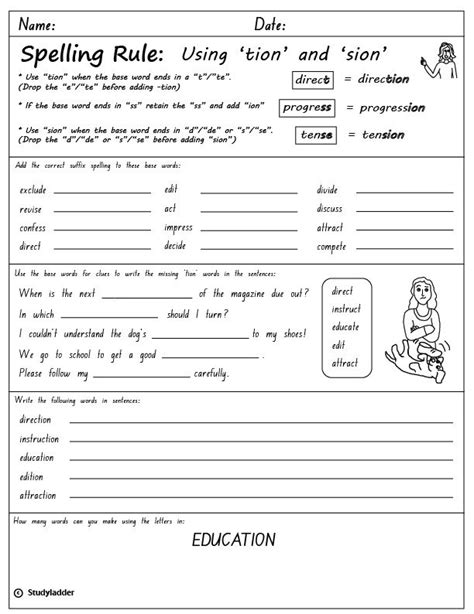 Phonics worksheets to support your child's learning and help them prepare for the year 1 phonics screening check. Rule: Using 'tion' - Click to download. (With images ...