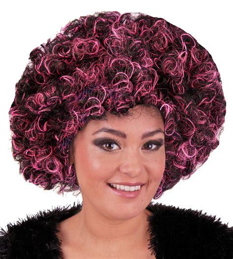 Außergermanisch lässt sich dies auch vom griech. Afro Locken Perücke - Pink Schwarz meliert | Perücken ...
