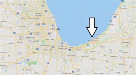 Map Of Michigan City Indiana
