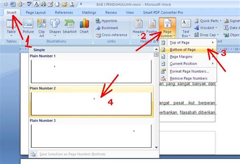 Cara ini tidak jauh berbeda dengan cara membuat halaman seperti yang dijelaskan pada cara nomor 1. Cara Membuat Nomor Halaman di Microsoft Word