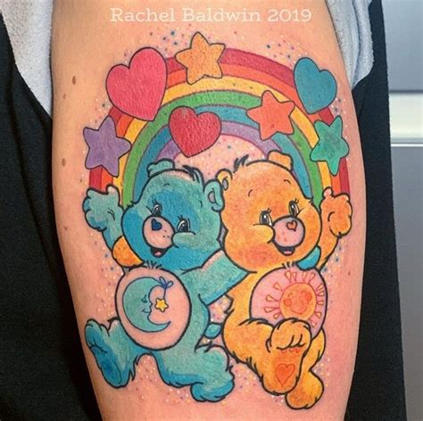 Top 30 Care Bears Tattoos Littered With Garbage Rose Tattoos On Wrist