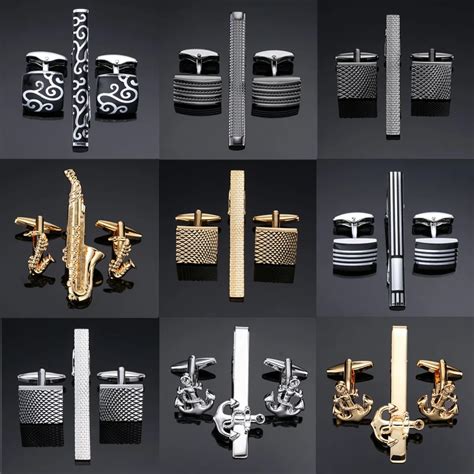 High Quality Cuff Links Necktie Clip For Tie Pin For Mens T Classic