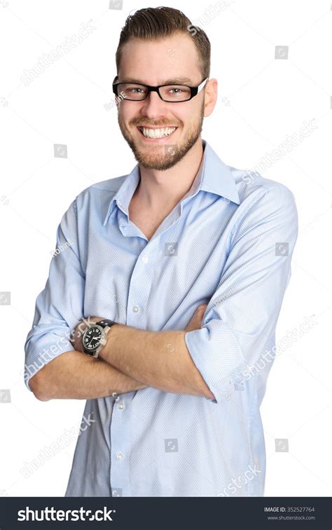 Handsome Man His 20s Wearing Blue Stock Photo 352527764 Shutterstock