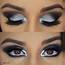 Black Smokey Eye Glitter Makeup For Brown Eyes Lashes Makeupby 