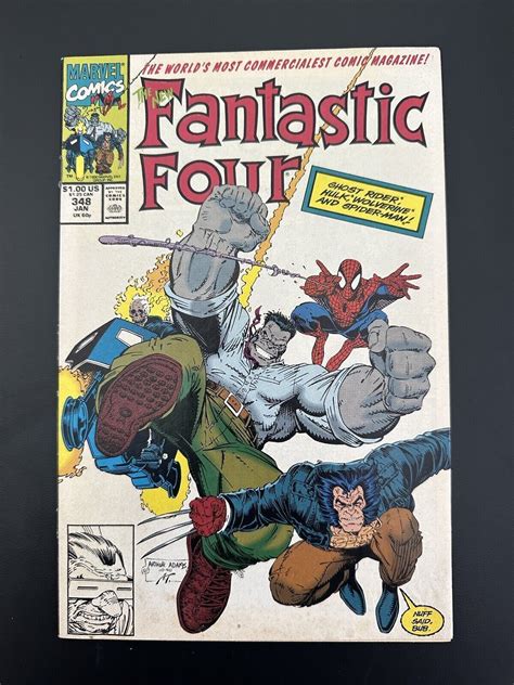 Fantastic Four 348 Fn Where Monsters Dwell Marvel 1991 Comic