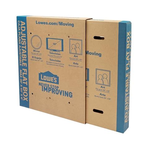Lowes Basic Large Heavy Duty Cardboard Television Moving Boxes With