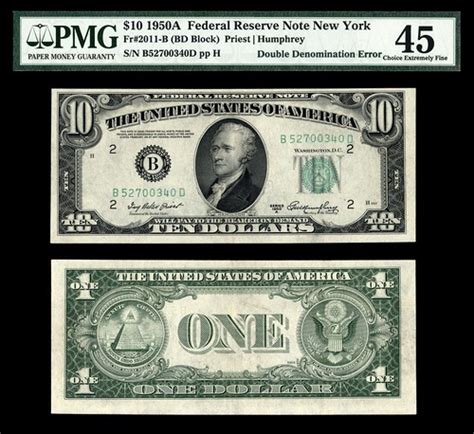 11 Bill 101 Double Denomination Error