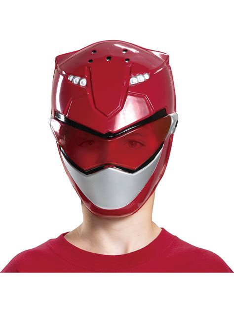 Childs Power Rangers Beast Morphers Red Ranger Mask Costume Accessory