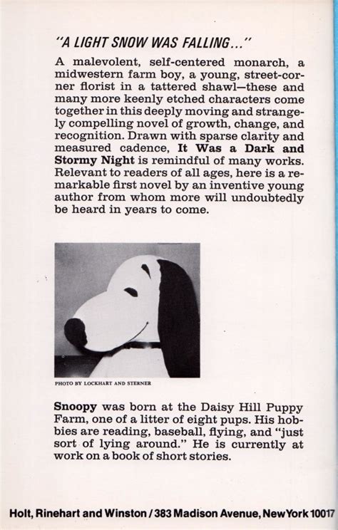 Snoopy Dark And Stormy Night Hardcover 10 1 Mars Will Send No More