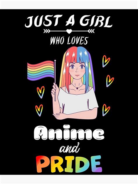 Lámina Fotográfica Chica Ama El Anime Y El Orgullo Orgullo Lgbt Chica Anime De Anchor