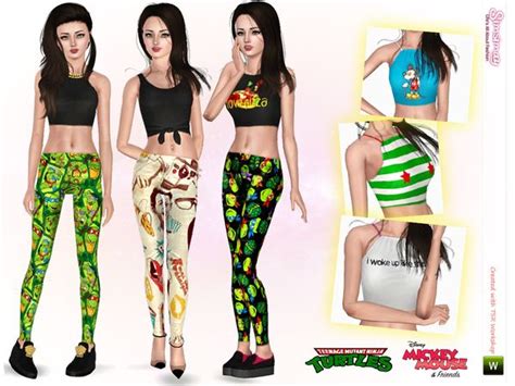 Popart And Ninja Turtles Playful Print Set By Simsimay Sims 3 Downloads
