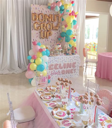 Donut Grow Up Donut Birthday Parties Donut Themed Birthday Party