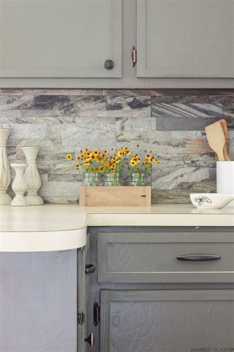 They come in a variety of shapes, sizes, colours and styles and they are quite sticky once you remove the adhesive backing and you really only have a couple of repositions before they won't stick very well, so you do. DIY Backsplash: How to Install Peel and Stick Backsplash