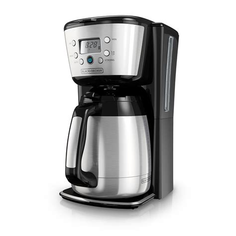 The type of carafe can affect how long your coffee can remain hot and keep all the flavors. BLACK+DECKER 12-Cup Programmable Coffee Maker With Thermal ...