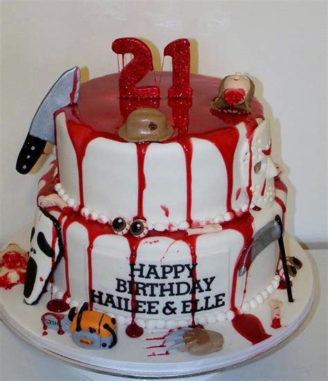 Horror 21st Decorated Cake By Cakes And Cupcakes By Cakesdecor