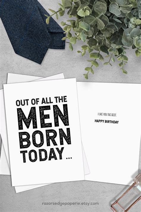 Printable Funny Birthday Card For Him Best Friend T For Men Etsy