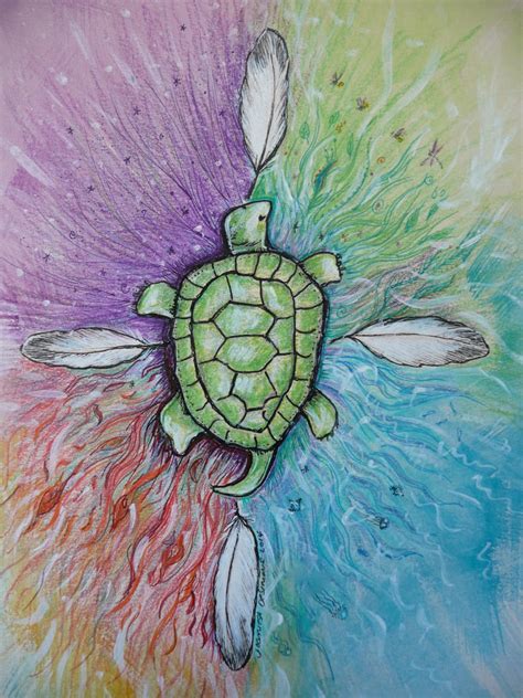 Turtle Art Native American Art Four Directions Home