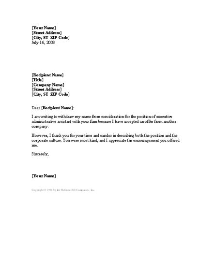 Sample Letter Withdraw Resignation Leretel