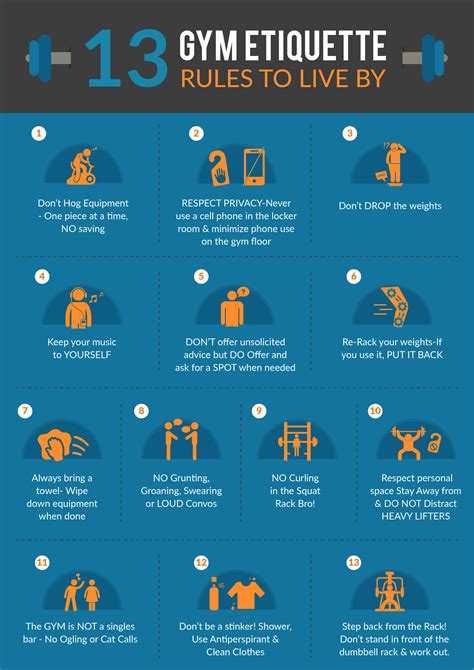 27 Gym Rules You Should Follow To Stay Cool Free Poster
