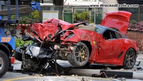 Ferrari 599 Gto Wrecked Singapore