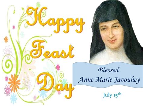 BLESSED ANNE MARIE JAVOUHEY JULY TH St Joseph Matriculation Hr Sec Babe