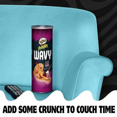 Pringles Wavy Sweet And Spicy Bbq Tuiles Apéritives Saveur Bbq Doux