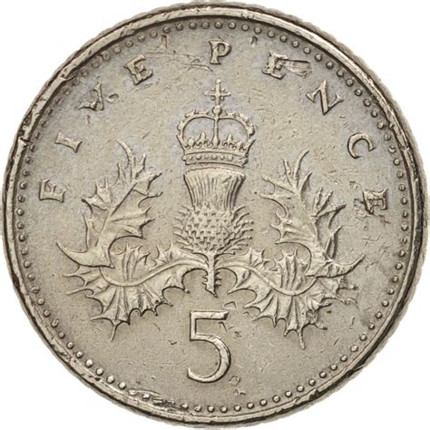 Five Pence 1991 Coin From United Kingdom Online Coin Club