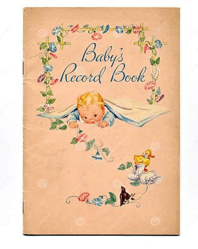 Vintage Baby Book Stock Photo Image Of Book Home Childhood 6312434