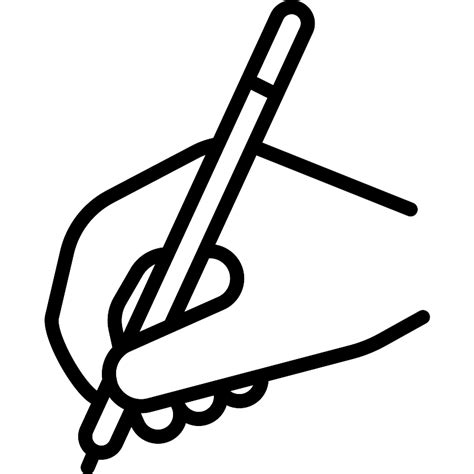 Hand And Pen Vector Svg Icon Svg Repo