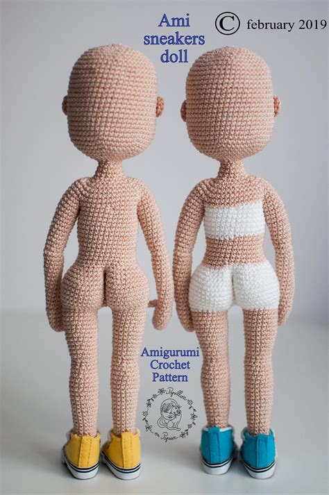 ami sneakers doll amigurumi crochet pattern for basic doll etsy crochet amigurumi amigurumi