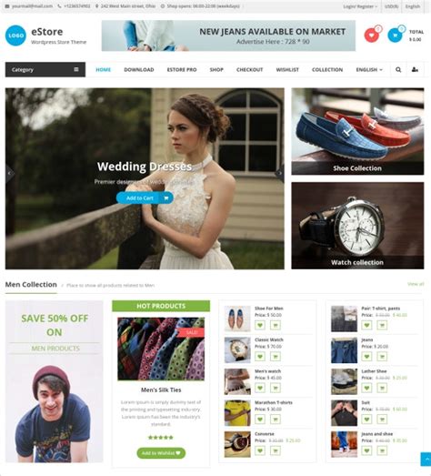 18 Online Store Website Themes And Templates