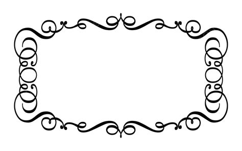 Floral Frame Silhouette Vector Element For Design Floral Vector