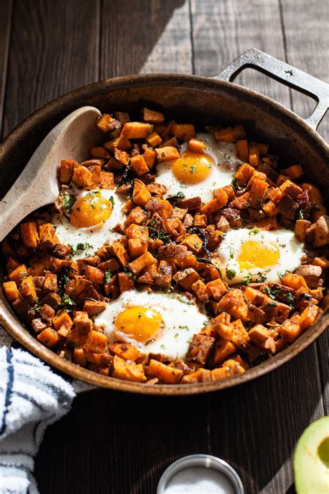 Sweet Potato Breakfast Hash With Eggs Recipe Kitchen Swagger