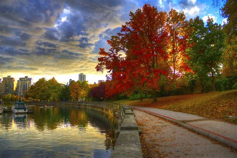 Beautiful Colours Of Fall In Stanley Park Vancouver By Onur Kurtic