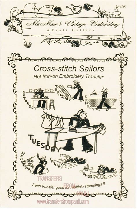 We did not find results for: Cross-stitch Sailors DOW Iron Embroidery Transfers MaMaw's ...
