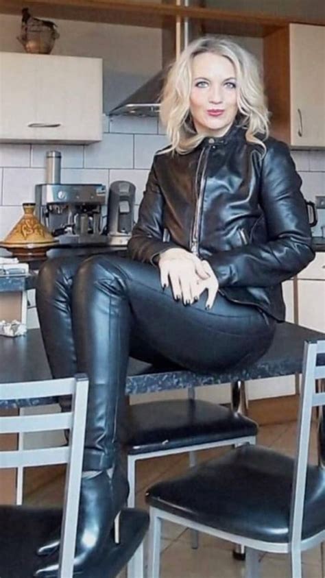 Pin By Mr Fred On Boots N More 2 0 Leather Dresses Sexy Leather Outfits Leather Pants Women