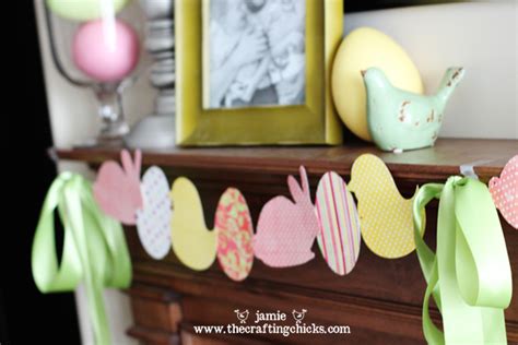 Easter Garland And Easy Decor Ideas The Crafting Chicks