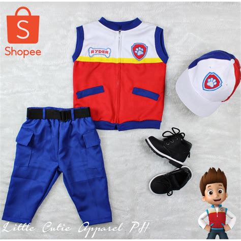 Ryder Paw Patrol Costume Free Name Shopee Philippines