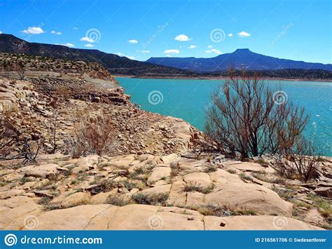 Abiquiu Dam And Lake Recreation Area Stock Photo Image Of Cerro