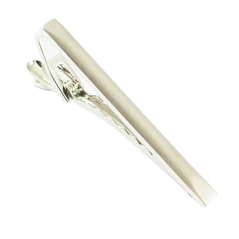 Matte Silver Tie Bar From Ties Planet Uk