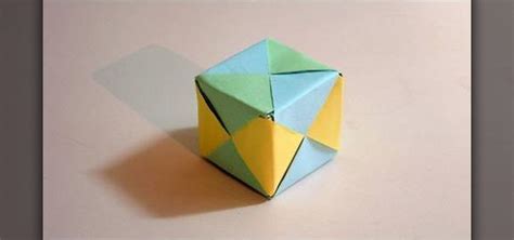 How To Make A Cube From Folded Paper With Origami Origami Wonderhowto