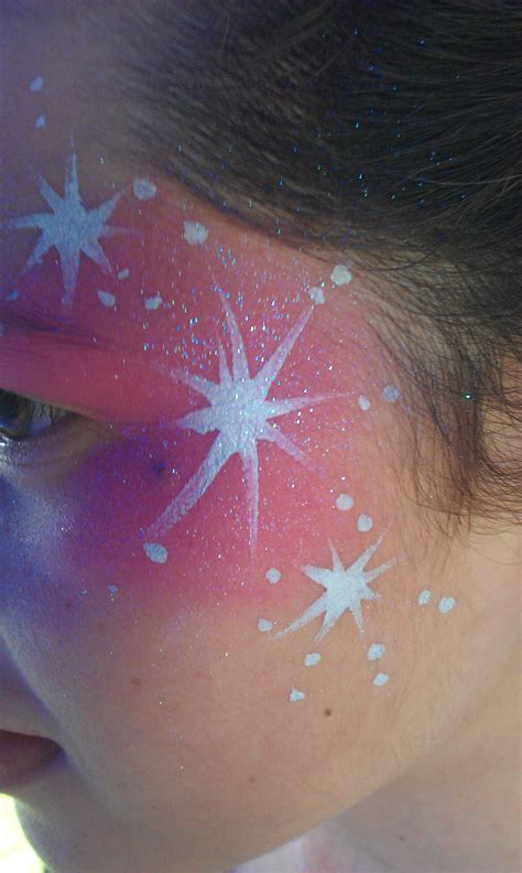 Pink Stars Design Face Paint Face Painting Easy Face Painting Designs