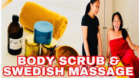 Full Body Scrub Swedish Massage At Home By Rutledal Spa Services In Bergen Asmr Spa Global