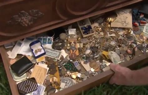 Man Returning Treasure Found In Antique Dresser