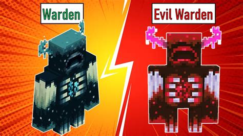 Warden Vs Evil Warden Minecraft Mob Battle Youtube