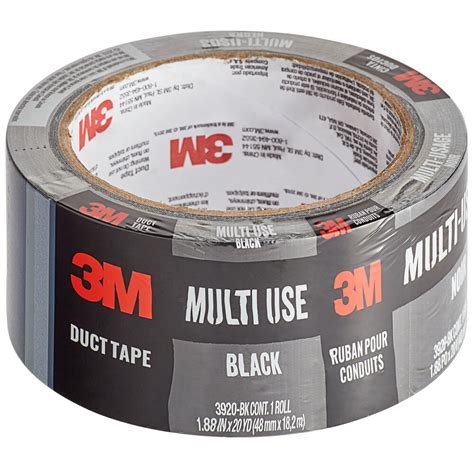 3m 1 78 X 20 Yards Black Multi Use Duct Tape 3920 Bk
