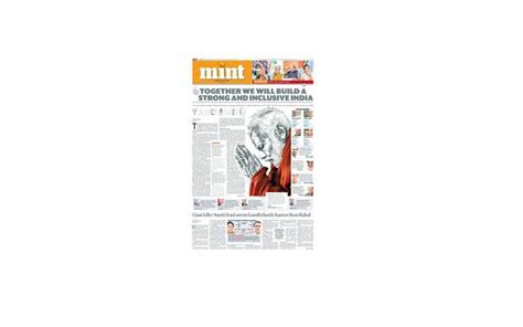 Mint Wins Wan Ifra Best Newspaper Front Page Design Awards Printweekindia
