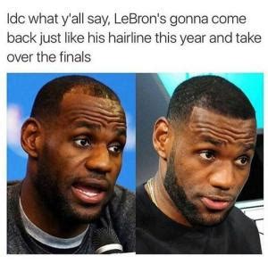 I don't understand what's funny or wack about lebron getting his hairline back. Receding Hairline Jokes | Kappit