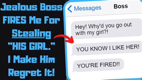 R Maliciouscompliance Boss Fires Me For Dating His Crush Huge Mistake Youtube